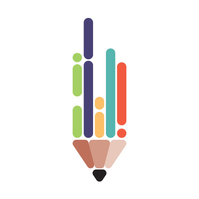 Colorful Pencil Icon Illustration